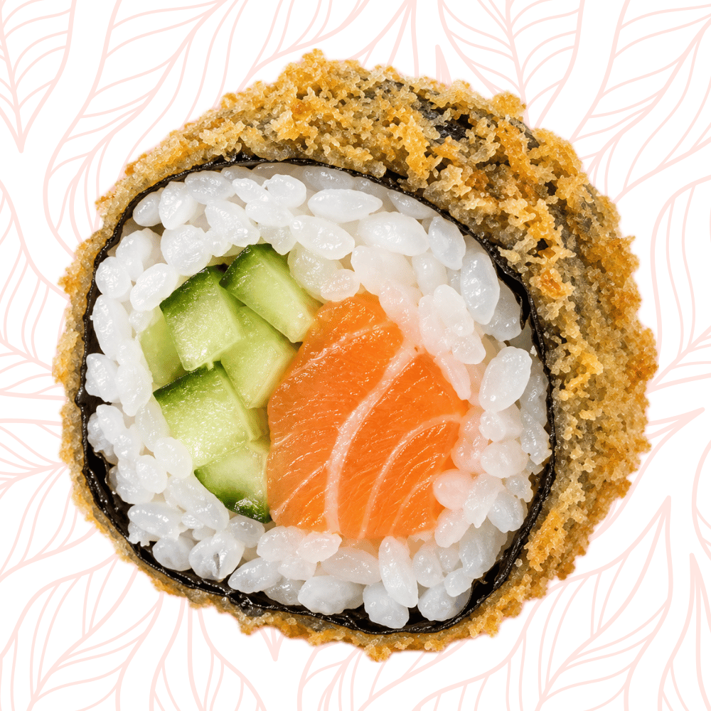 47. Salmon Fry Maki 6 pcs