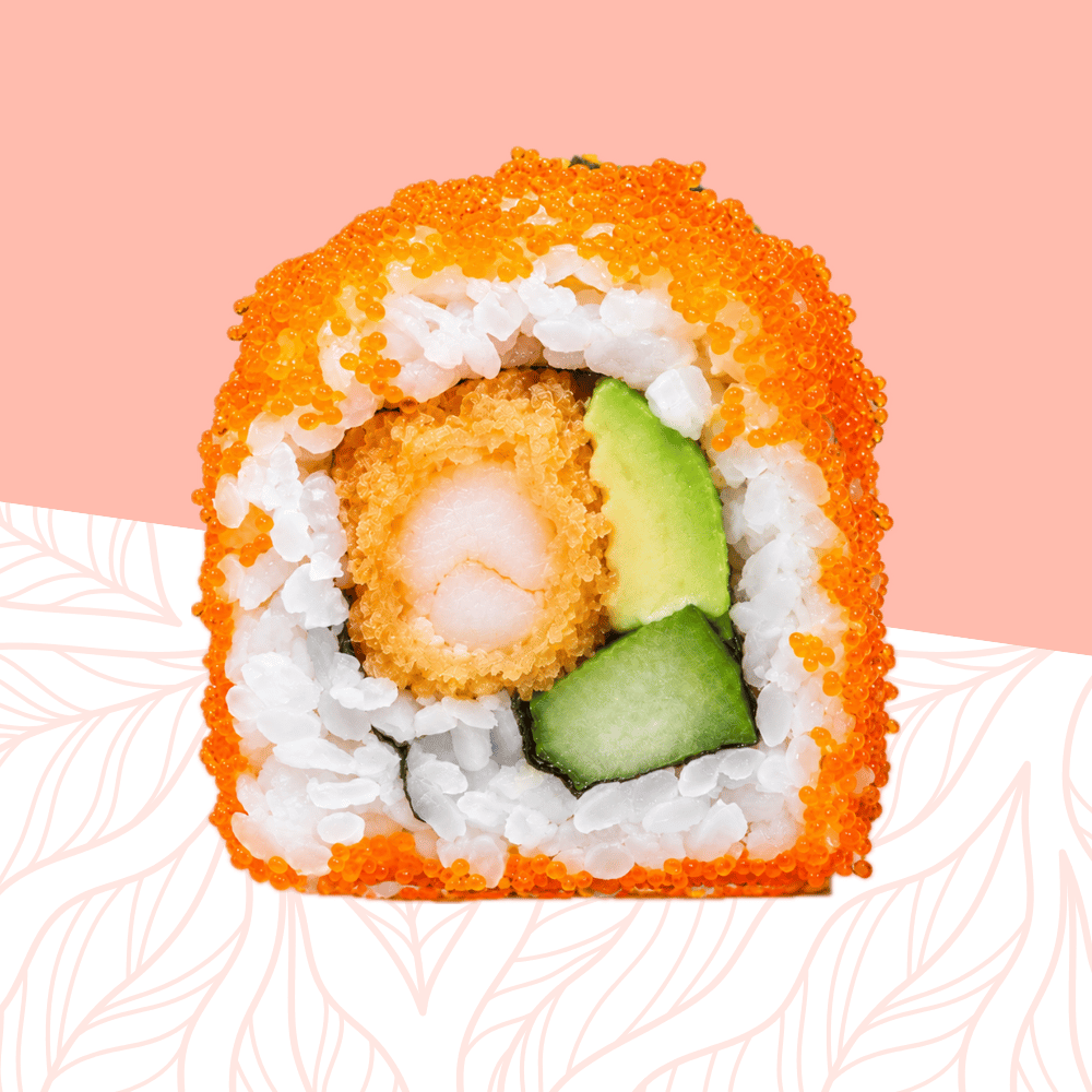39. Californian Fried Shrimp Uramaki 8 pcs