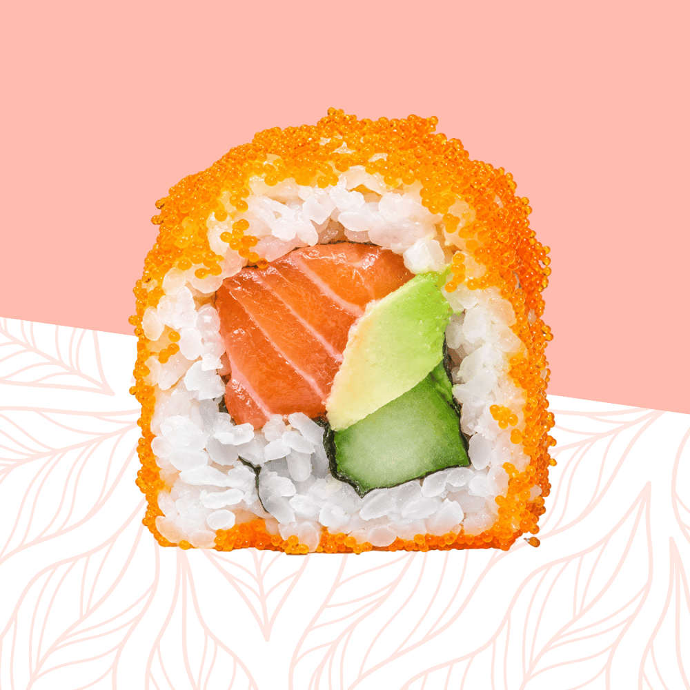 36. Salmon California Uramaki 8 pcs