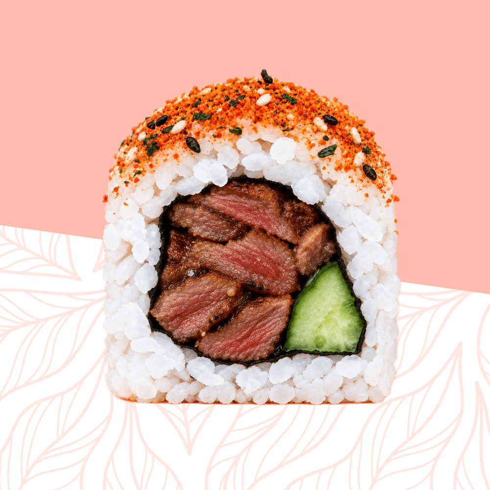 37. Spicy Beef Uramaki 8 pcs